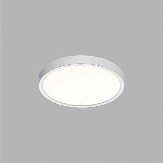 Cветильник 23*2,5 см, LED 18W, 3000/4000 К, IP40, белый, пластик Sonex Alfa White, 7659/18L