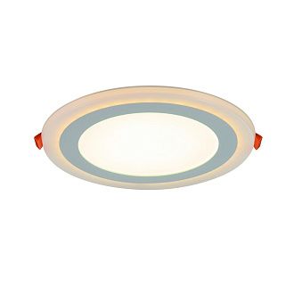 Светильник 25 см, 18W, 3000K, белый, теплый свет, Arte Lamp Rigel A7624PL-2WH, встраиваемый светодиодный 