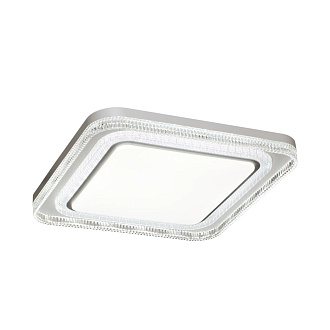 Светильник 49*49*7,5 см, LED 1*70W, 3000-6000 К, Sonex Suzy Silver 7685/EL, белый/серебристый/прозрачный