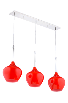 Люстра L580 x W80 x H1150, мм, 3*40W (120W), RED(Красный) Sfera Sveta 5068/3 RED