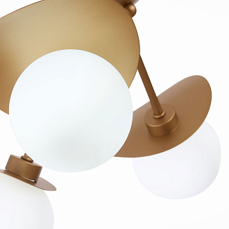 Люстра потолочная 54 см, 25W, 4000K  EVOLUCE  BOLZANO  SLE220502-05  Золотистый