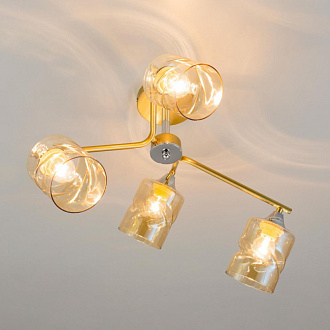 Люстра Citilux Клод CL137142 золото