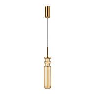 Подвесной светильник 47*47*8 см, 1*LED, 4W, 3000K Arte Lamp Crystal A2942SP-1PB, Латунь