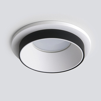 Встраиваемый точечный светильник 113 MR16 белый/черный Elektrostandard, вр 6,4 см