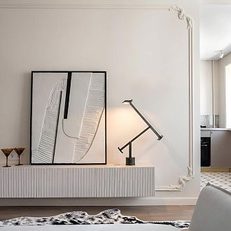 Настольная лампа 110 см, 8W, 3000K, LOFT IT Tizio 10485T, черный