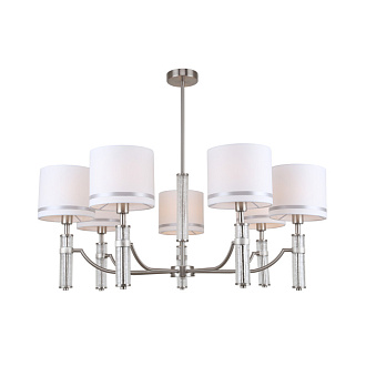 Люстра на штанге Freya Albero FR5108PL-07N, диаметр 84 см, никель