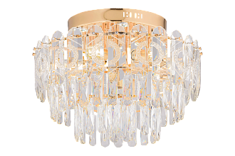 Люстра 520*370, 7+6*E27+LED, 60W + 6*3W Sfera Sveta Хрусталь (Эконом) 2284/7+6 FGD, Золото