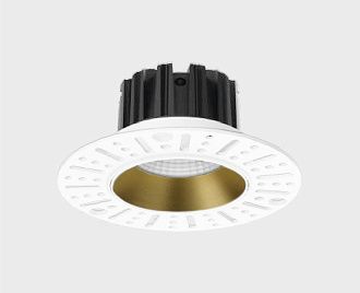 Встраиваемый светильник 12 см, 12W, 3000K, Italline IT02-028 gold 3000K, золото, вр 8 см