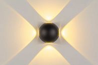 Светильник L110 x W110 x H70, мм, 4*1W 3000K, BK (Черный) Rilon PL-307B BK