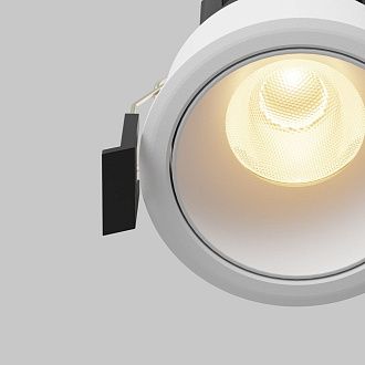 Встраиваемый светильник DL115-10W-2.7K-W **-8,2 см, *LED*10W, K, Maytoni technical Dip DL115-10W-2.7K-W, Белый, вр 6 см
