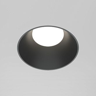 Встраиваемый светильник 10*3 см, вр 7 см, 1*GU10*10W, K, Maytoni Share DL126-GU10-TRS-B, Черный