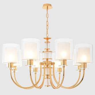 Подвесная люстра 83 см, Crystal Lux ELENA SP8 GOLD, золото