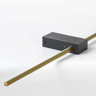 Бра настенное 3*60-60 см, 1*LED, 10W, 3000K, Lussole Bridgeport LSP-7355, матовое золото