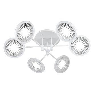 Люстра 90*90*21 см, 6*LED*96W, 3000K Gerhort G61253/6WT, Белый