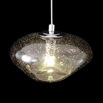 Подвесной светильник 15 см, Crystal Lux FORMLESS SP1 SMOKE, хром