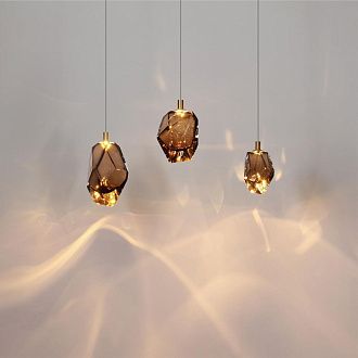 Подвесной светильник 13*16*250- см, 1*LED*4W, 3000K, Odeon Light Gemme 7112/4LB, коричневый
