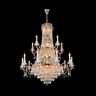 Подвесная люстра Maytoni Palace DIA890-PL-42-G, золото, диаметр 120 см