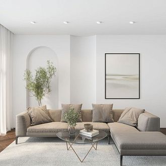 Светильник встраиваемый 11*11*4,5 см, 1*GX53*15W, Denkirs FLAT DK2091-WH, белый