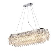 Люстра L1000 x W300 x H280(1200), мм, 10*40W (400W), CHROME (Хром) NewRgy NWK133-L1000*W300*H280(1200) CHROME