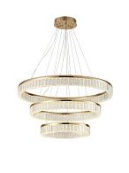Люстра Ø800 (600) (400) x H80 (1500), мм, 472W 3000-6000K, FRENCH GOLD (ФРАНЦУЗСКОЕ ЗОЛОТО) NewRgy A23-ф800+600+400*H80 FRENCH GOLD