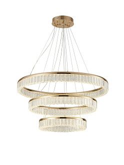 Люстра Ø800 (600) (400) x H80 (1500), мм, 472W 3000-6000K, FRENCH GOLD (ФРАНЦУЗСКОЕ ЗОЛОТО) NewRgy A23-ф800+600+400*H80 FRENCH GOLD