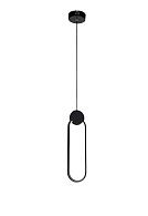 Люстра L100 x W350 x H1000, мм, 2*14W=28W 3000-6500K, BLACK (Черный) Rilon 2417/1 BLACK