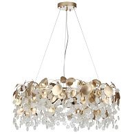 Люстра *70*63,5-133,5 см, 10*E14*40W, Odeon Light COINS 5104/10, золотистый/стекло