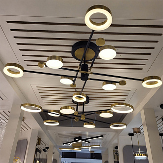 Потолочная светодиодная люстра Диаметр 100 см 60 вт Odeon Light Denzel 4320/60CL