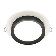 Светильник 11 см, Maytoni Downlight Hoop DL086-GX53-RD-WB, белый-черный, вр 9,5 см