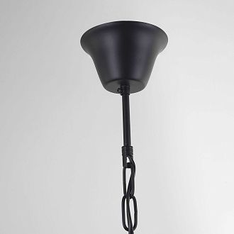 Подвесная люстра Amelia Wood Bead Chandelier 60*60*71 см, 5*E14*40W, ImperiumLoft 40.2125, Чёрный, Коричневый