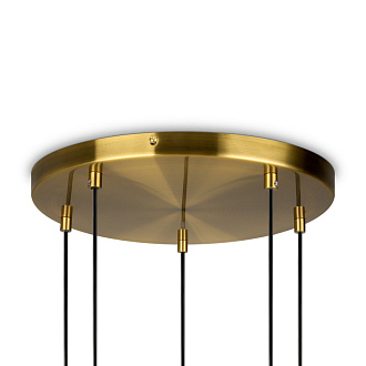 Светильник 49 см, Freya Crystal FR1012PL-05BS , латунь
