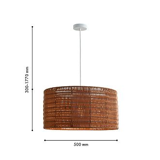 Подвес *50*30-177 см, 1*E27*40W, Favourite Sorento 4879-1P, белый