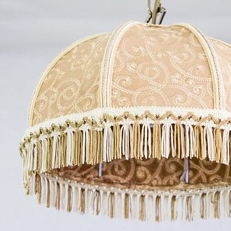 Люстра-абажур с бахромой диаметр 31 см Citilux CL407115 Базель бронза