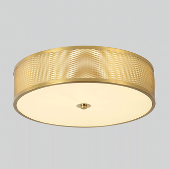 Светильник потолочный *40*10- см, *LED*32W, 3000-6000K, Crystal Lux Button BUTTON PL32W LED, Латунь
