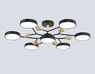 Люстра светодиодная на штанге **19- см, **W, 3000-6000K, Ambrella Light Comfort FL4866, черный, дерево