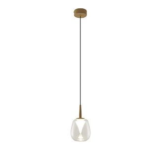 Подвесной светильник 12*212,5 см, 1*LED*5W, 3000K, Mantra Andromeda MAN8931+8945, золотой