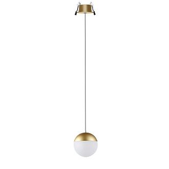 Светильник встраиваемый 9*263,4 см, вр 5 см, *LED*10W, 3000K, Mantra Kilda MAN8437, золотой