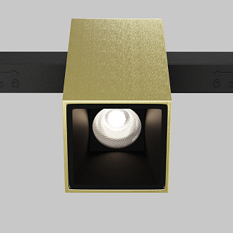 Светильник на шине 19,3*5,3*10,4 см, LED, 7W, 4000К, Maytoni Technical ALFA TR121-2-7W4K-BS латунный