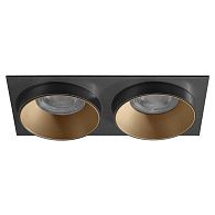 Светильник встраиваемый Crystal Lux CLT 044C2 GO-BL-BL черный/золото, вр 6,2*15 см
