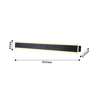 Уличный светильник Favourite Sagitta 4044-1W, D80*L800*W40, каркас черного цвета, белый акриловый рассеиватель, повышенная степень защиты от влаги, возможность составления комбинации из нескольких светильников
