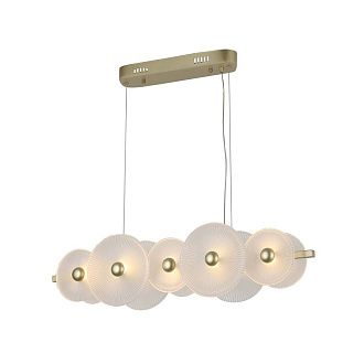 Подвесная люстра 18*22,5-120 см, 5*LED, 2W, 3000K, F-Promo Arctium 4605-5P, золотой