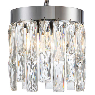 Подвесной светильник 200*200*360/1160 мм, 2*E14 хром Indigo Anna V000389, 12029/2P Chrome