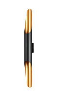 Бра 6*8 см, Crystal Lux CLT 332W2-V2 BL-GO Черный/Золотой