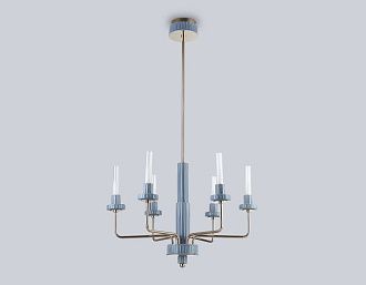 Люстра светодиодная на штанге **112- см, **W, 3000K, Ambrella Light High Light LH53124, золото