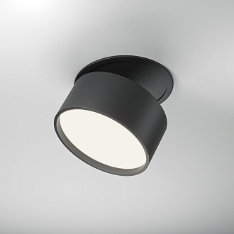 Встраиваемый светильник 8,5*8,5*6,6 см, LED, 12W, 4000К, Maytoni Technical ONDA DL024-12W4K-B черный