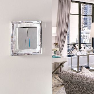 W0011220 Рамка на 1 пост Diamant, зеркальный Werkel, 4690389158803