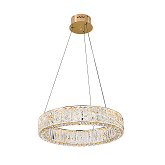 Люстра 60*60*80 см, LED 1*70W, 3700 К, Odeon Light Version 5071/70L, золото/прозрачный
