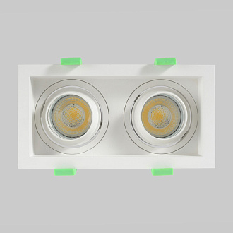 Встраиваемый светильник 18 см, Crystal Lux CLT 069C2 WH, белый, вр 16*8 см