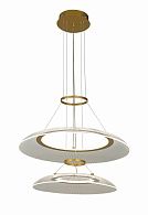 Люстра Ø600 (400) x H1200, мм, 136W 3000-6500K, GOLD (Золото) NewRgy 3331/600+400 GOLD