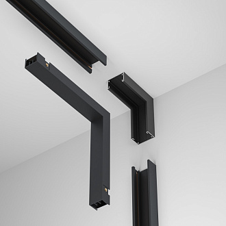 Коннектор питания угловой внутренний Maytoni Basity TRA172ICPC-1B, черный